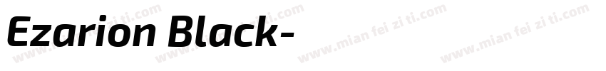 Ezarion Black字体转换